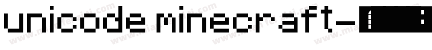 unicode minecraft字体转换